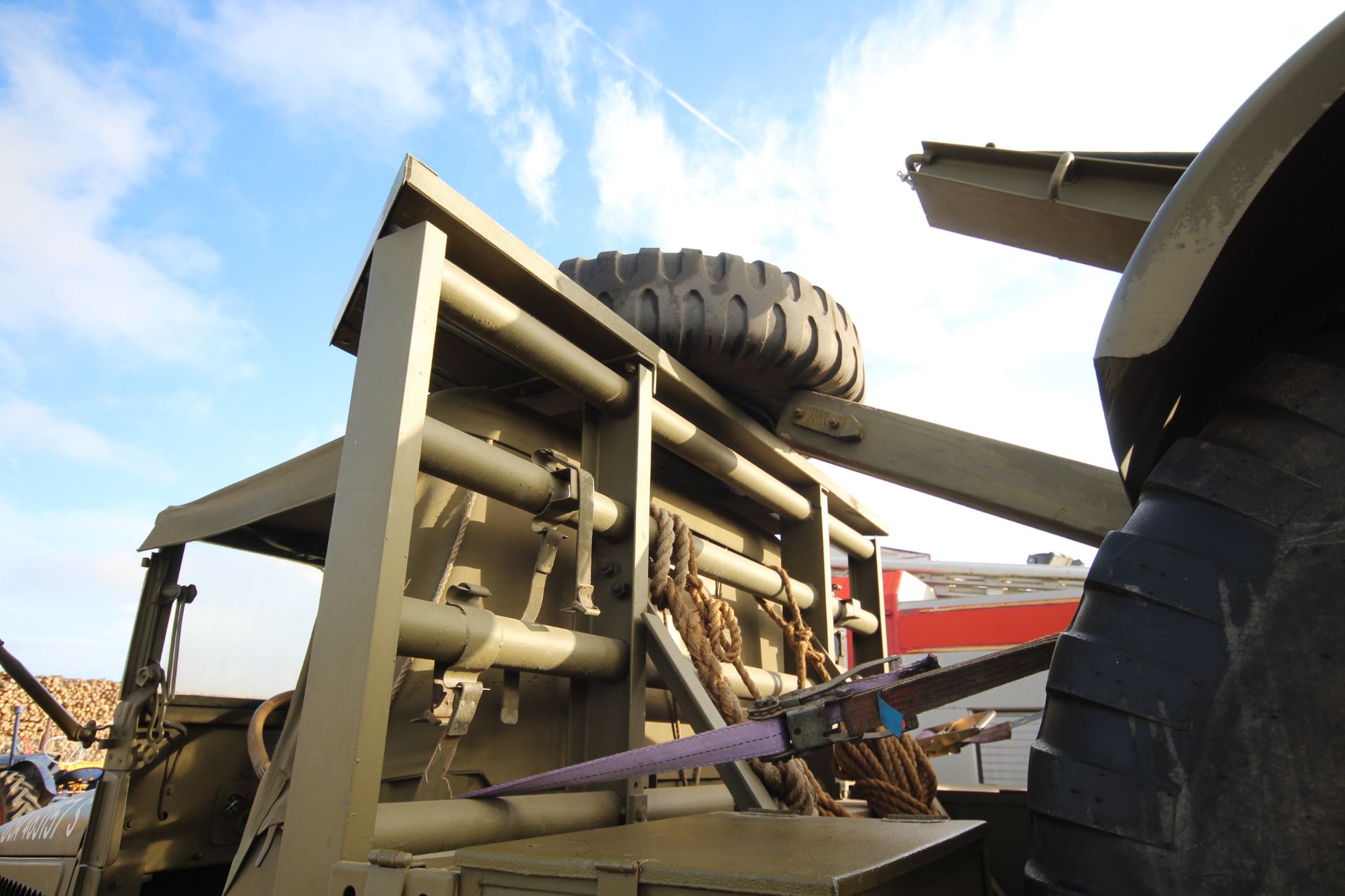 GMC CCKW 353 6x6 bolster truck and slip pole trailer. Registration UXG 144. 1945. 11.00x18 correct - Image 53 of 95