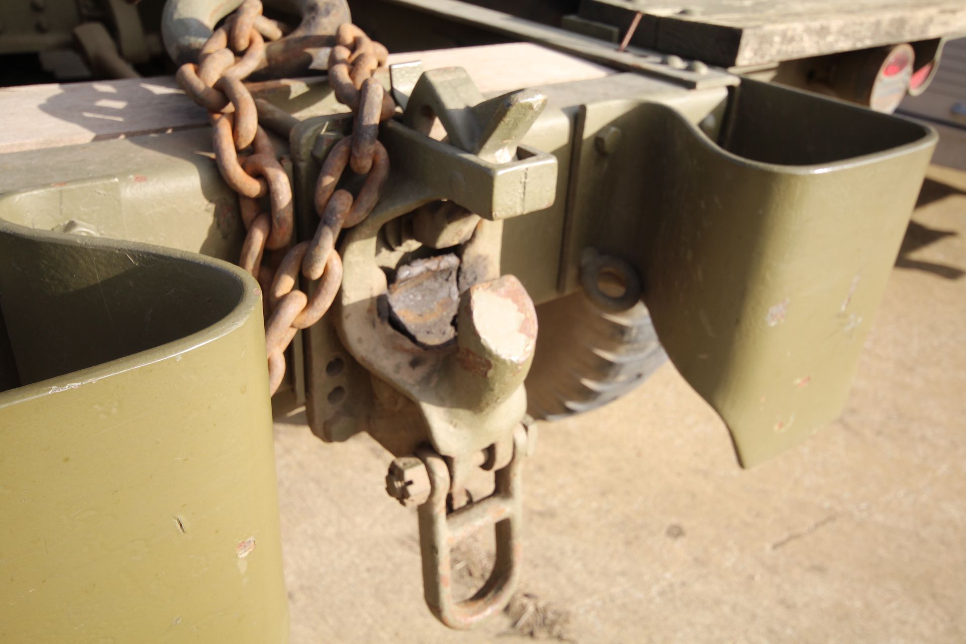 GMC CCKW 353 6x6 bolster truck and slip pole trailer. Registration UXG 144. 1945. 11.00x18 correct - Image 39 of 95