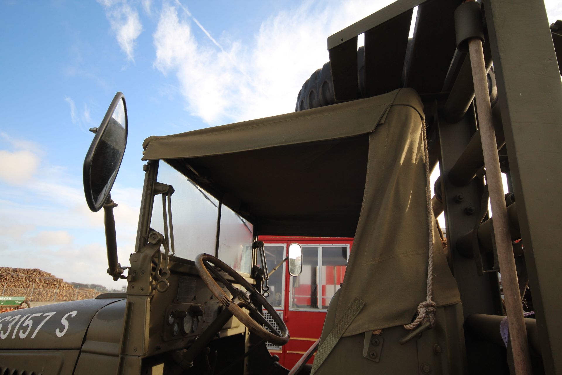 GMC CCKW 353 6x6 bolster truck and slip pole trailer. Registration UXG 144. 1945. 11.00x18 correct - Image 56 of 95