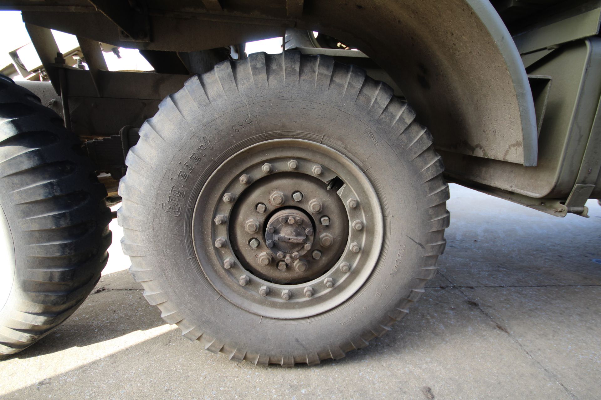 GMC CCKW 353 6x6 bolster truck and slip pole trailer. Registration UXG 144. 1945. 11.00x18 correct - Image 27 of 95