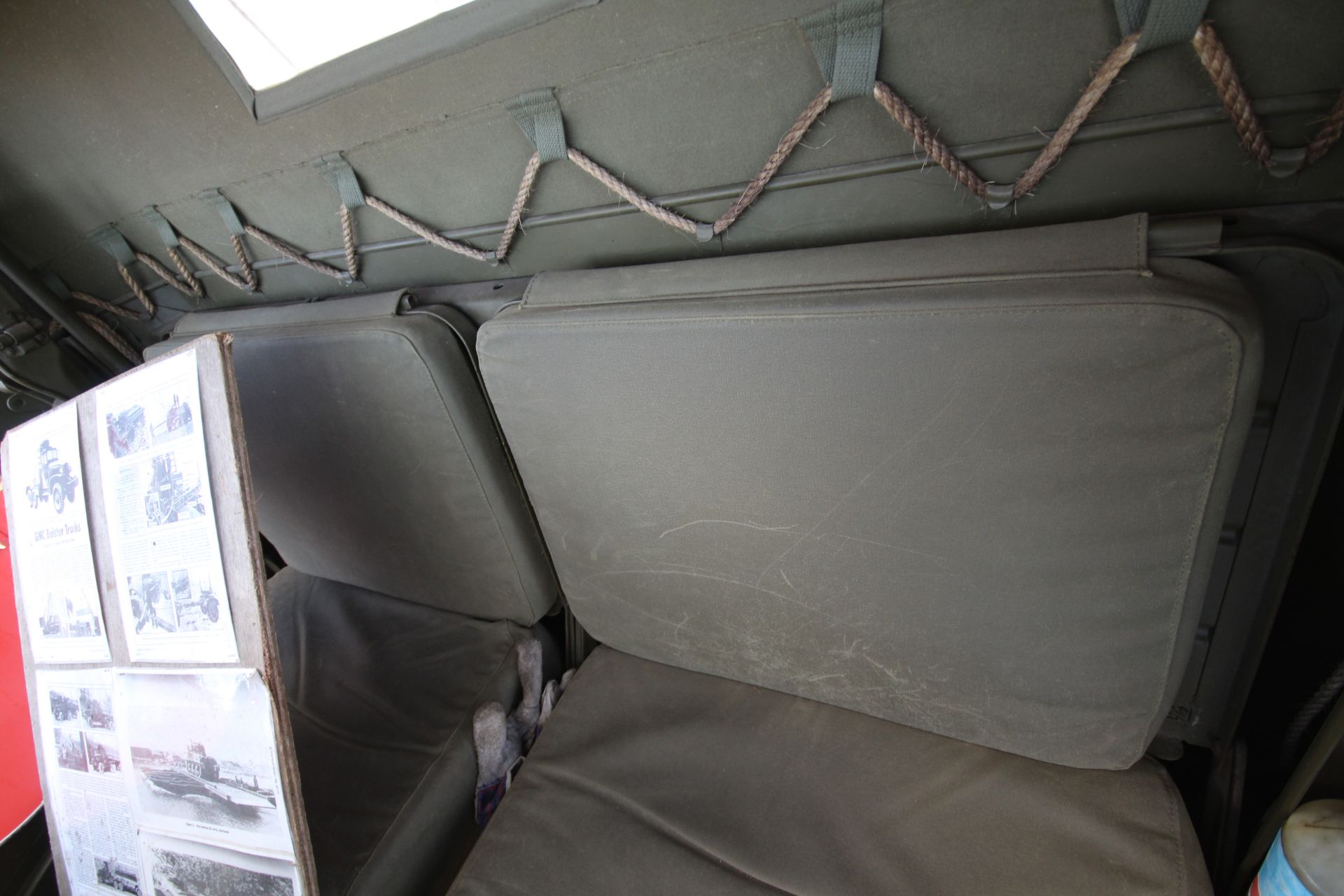 GMC CCKW 353 6x6 bolster truck and slip pole trailer. Registration UXG 144. 1945. 11.00x18 correct - Image 74 of 95