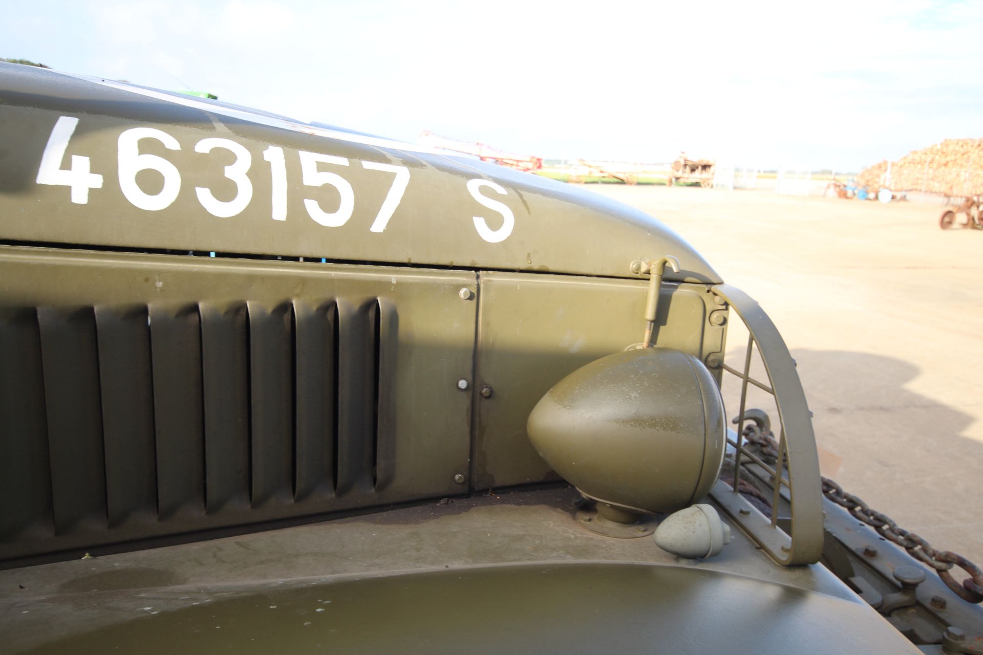 GMC CCKW 353 6x6 bolster truck and slip pole trailer. Registration UXG 144. 1945. 11.00x18 correct - Image 13 of 95