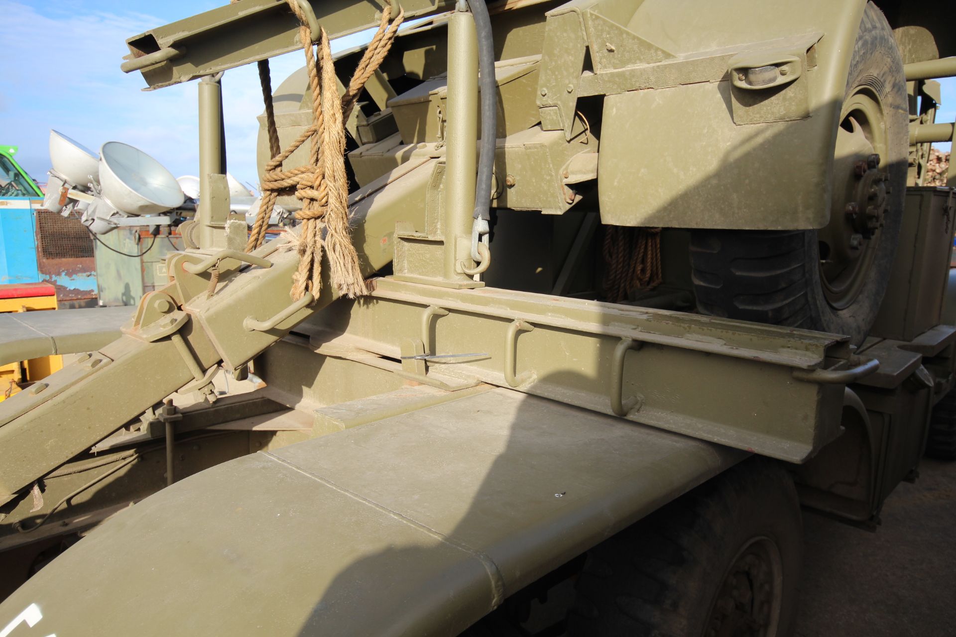 GMC CCKW 353 6x6 bolster truck and slip pole trailer. Registration UXG 144. 1945. 11.00x18 correct - Image 33 of 95