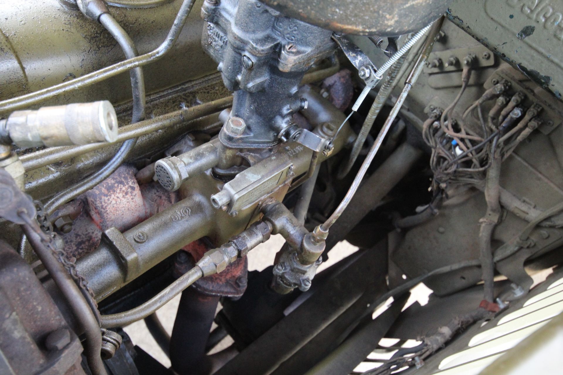 GMC CCKW 353 6x6 bolster truck and slip pole trailer. Registration UXG 144. 1945. 11.00x18 correct - Image 92 of 95