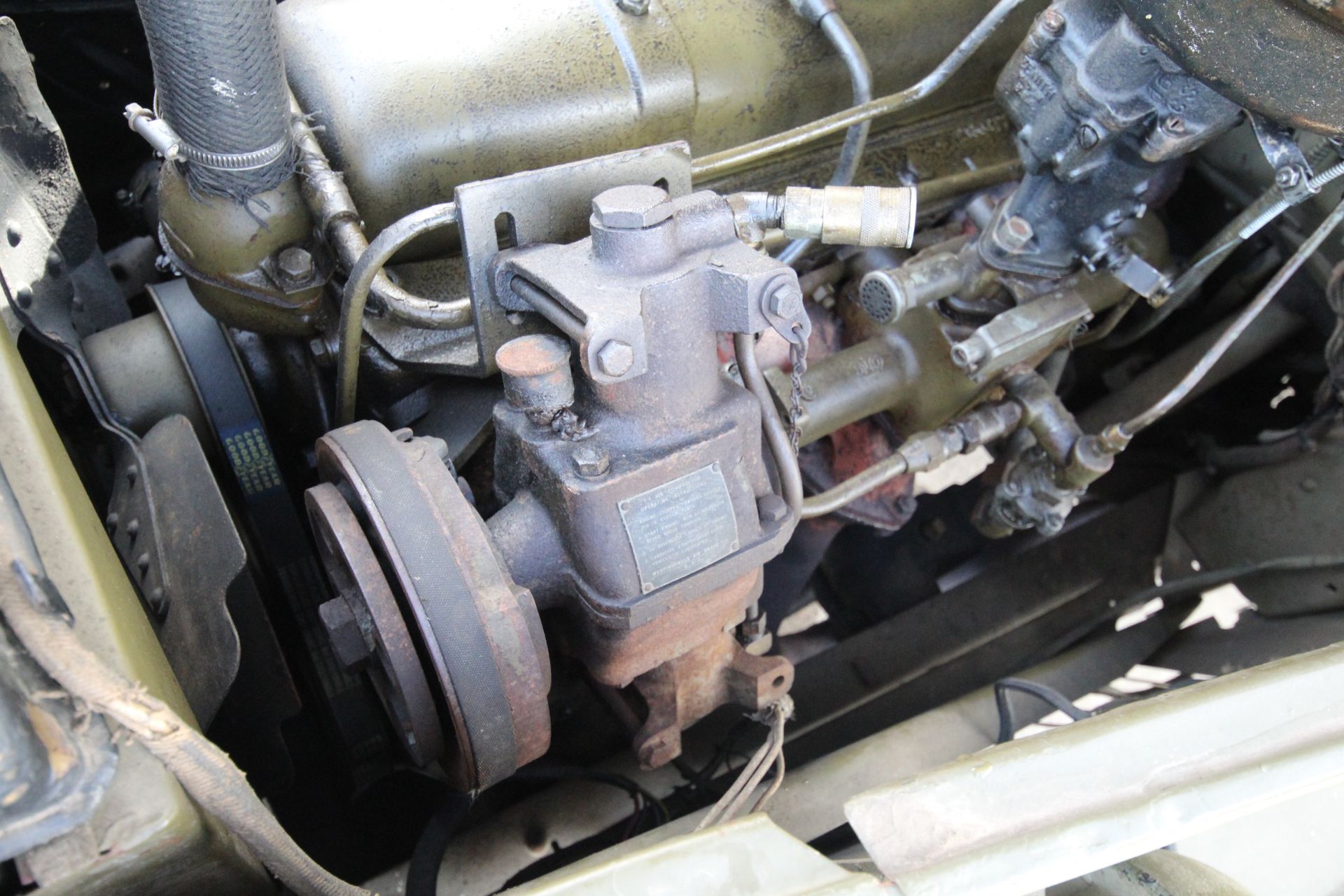 GMC CCKW 353 6x6 bolster truck and slip pole trailer. Registration UXG 144. 1945. 11.00x18 correct - Image 91 of 95