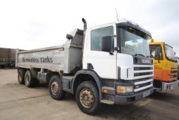 Scania 114c 340 8x4 32T rigid bulk tipper. Registration W659 BVW. Date of first registration 17/05/