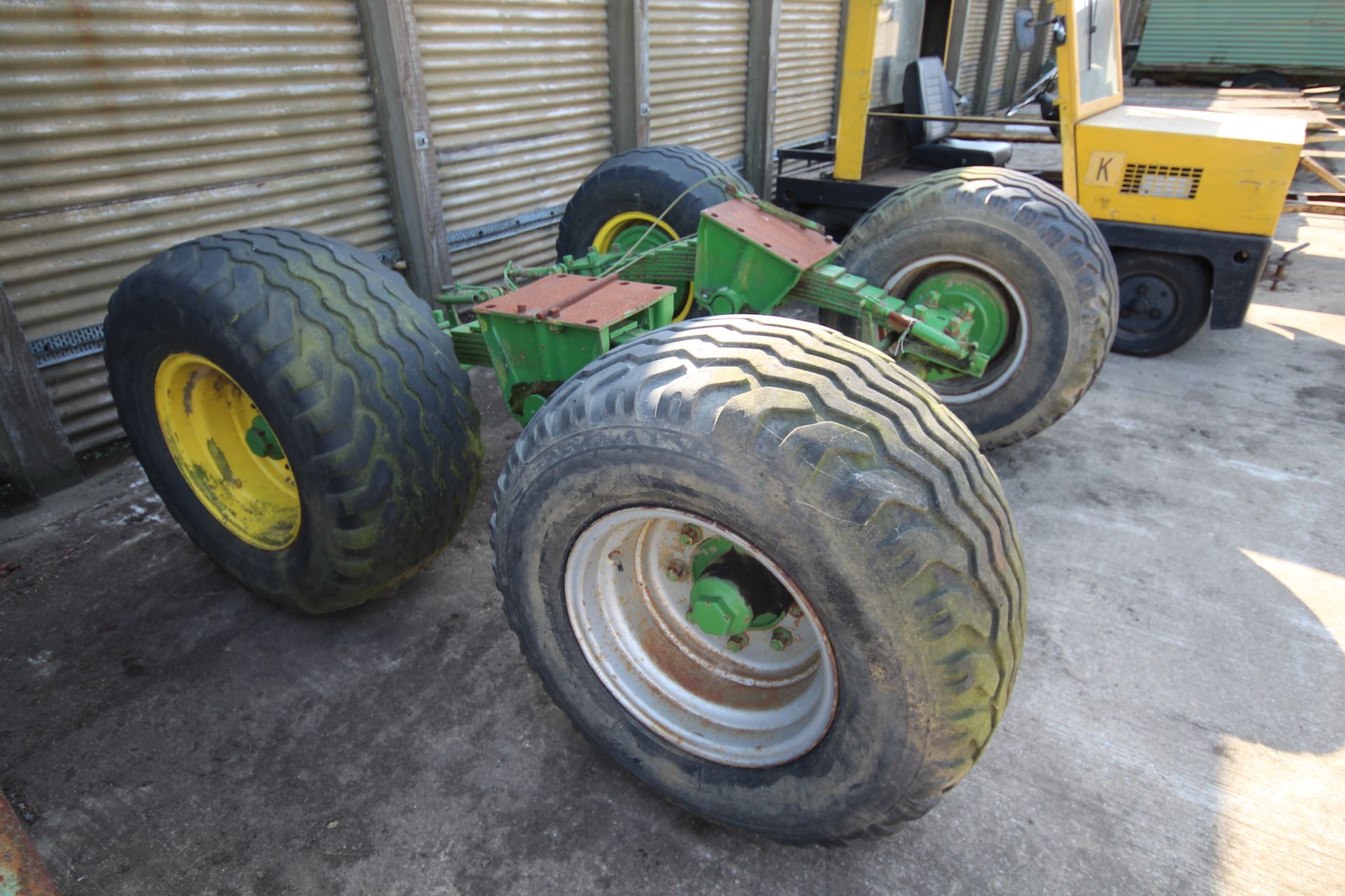 Twin axle agricultural trailer bogie. With floatation wheels and tyres. - Image 2 of 25