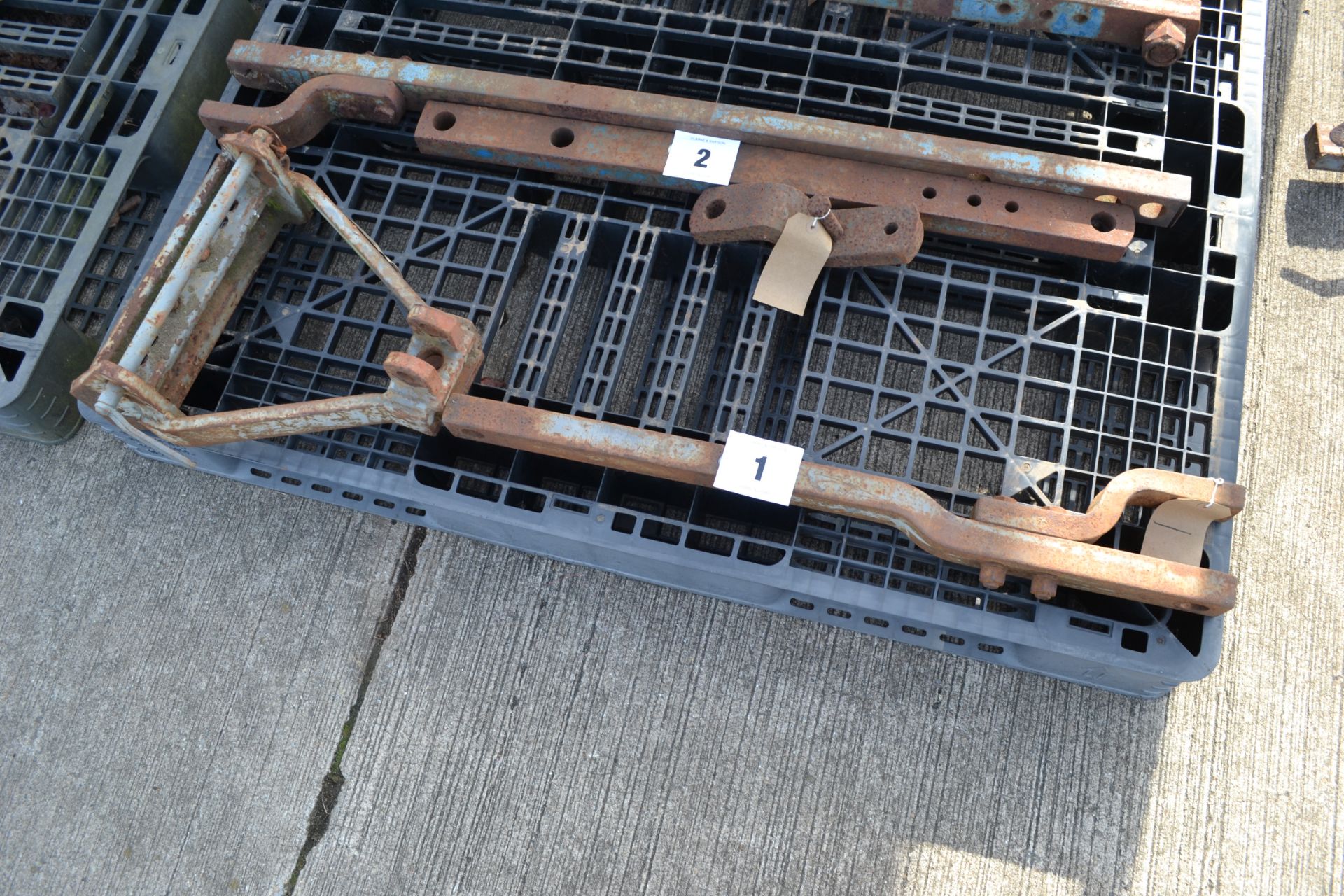 Massey Ferguson clevis drawbar and carrier.