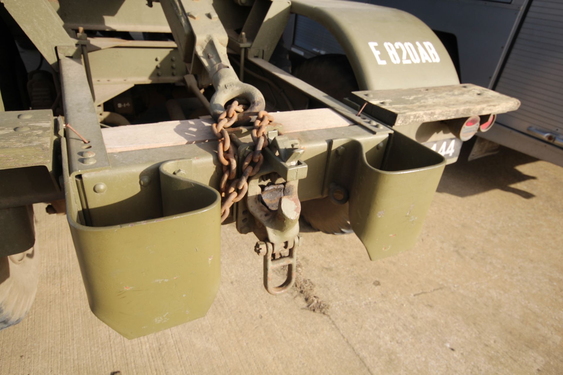 GMC CCKW 353 6x6 bolster truck and slip pole trailer. Registration UXG 144. 1945. 11.00x18 correct - Image 38 of 95