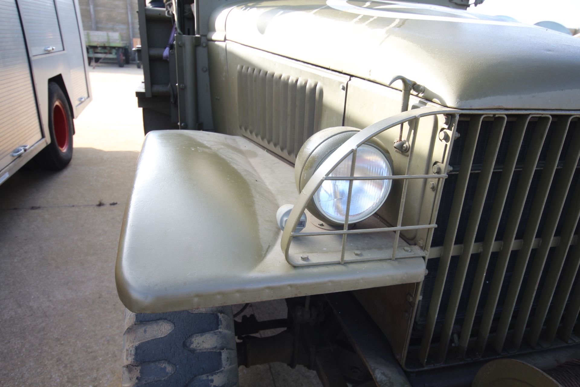 GMC CCKW 353 6x6 bolster truck and slip pole trailer. Registration UXG 144. 1945. 11.00x18 correct - Image 8 of 95