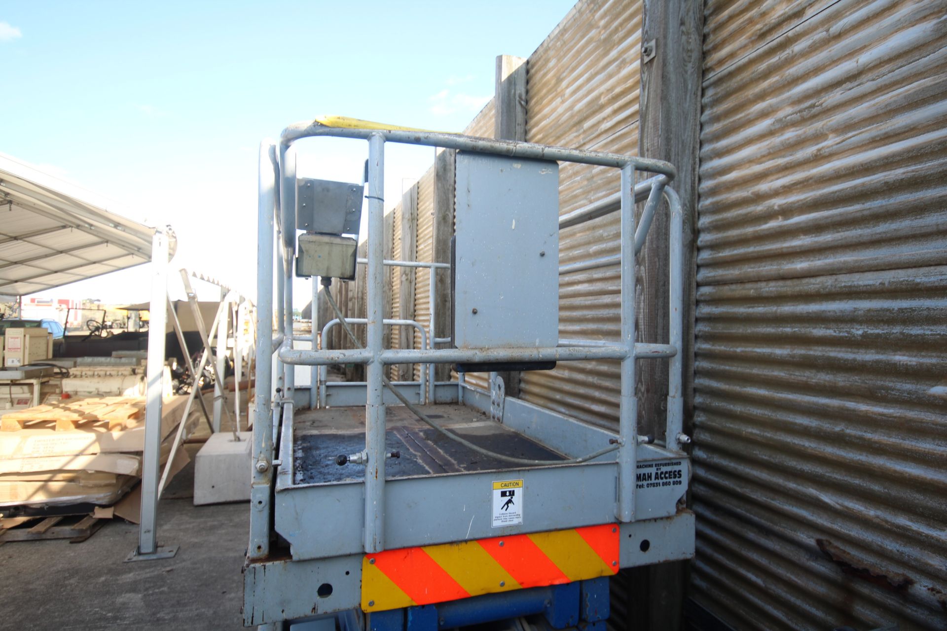 Upright X26 electric scissor lift. 1996. 858 hours. Serial number 2951. Inspected through to 02/02/ - Image 3 of 20