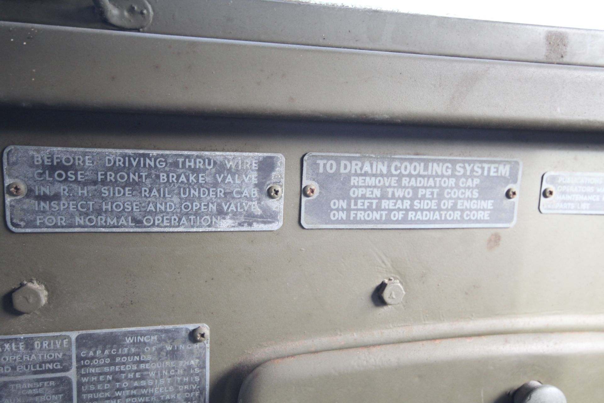 GMC CCKW 353 6x6 bolster truck and slip pole trailer. Registration UXG 144. 1945. 11.00x18 correct - Image 82 of 95