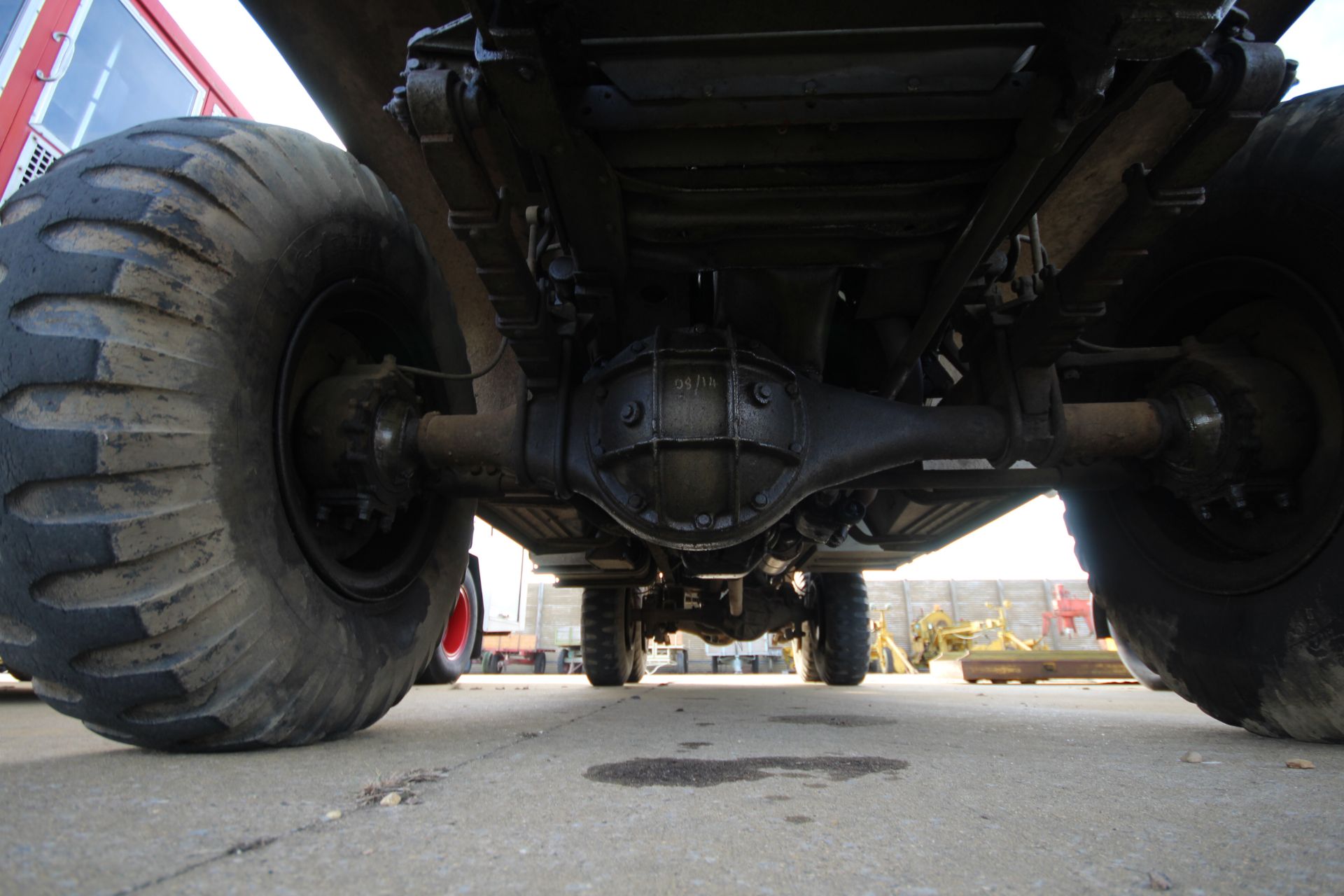 GMC CCKW 353 6x6 bolster truck and slip pole trailer. Registration UXG 144. 1945. 11.00x18 correct - Image 85 of 95