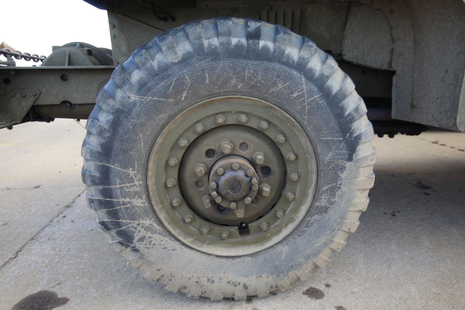 GMC CCKW 353 6x6 bolster truck and slip pole trailer. Registration UXG 144. 1945. 11.00x18 correct - Image 61 of 95