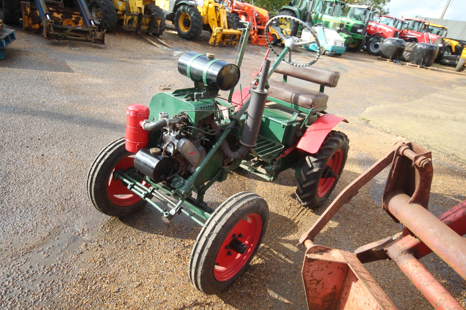 Trusty Steed 2WD horticultural tractor. 1952. Serial number NTS B240. With Norton 600cc petrol - Image 2 of 31
