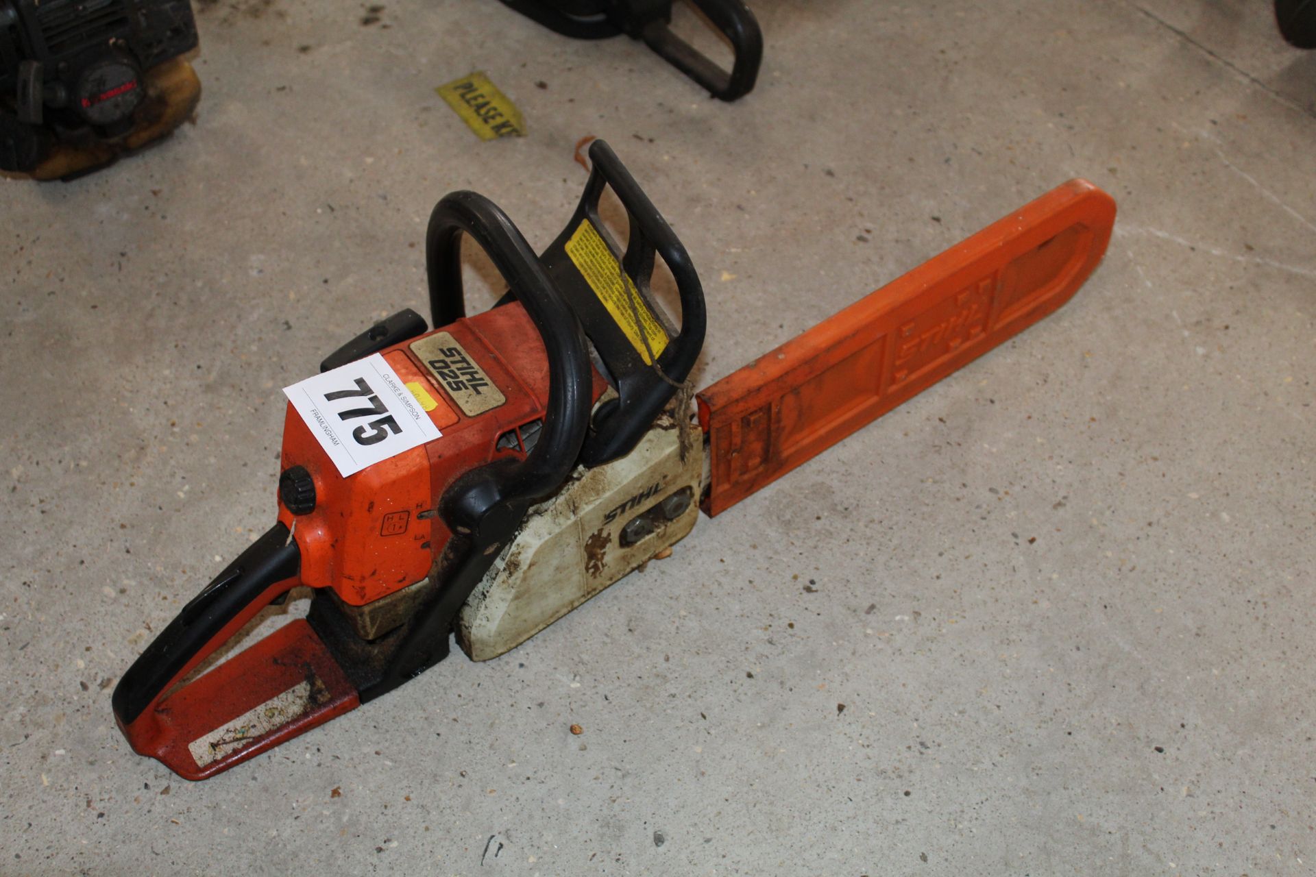 Stihl 025 petrol chainsaw.