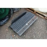 Quantity of drainage channel and grate.