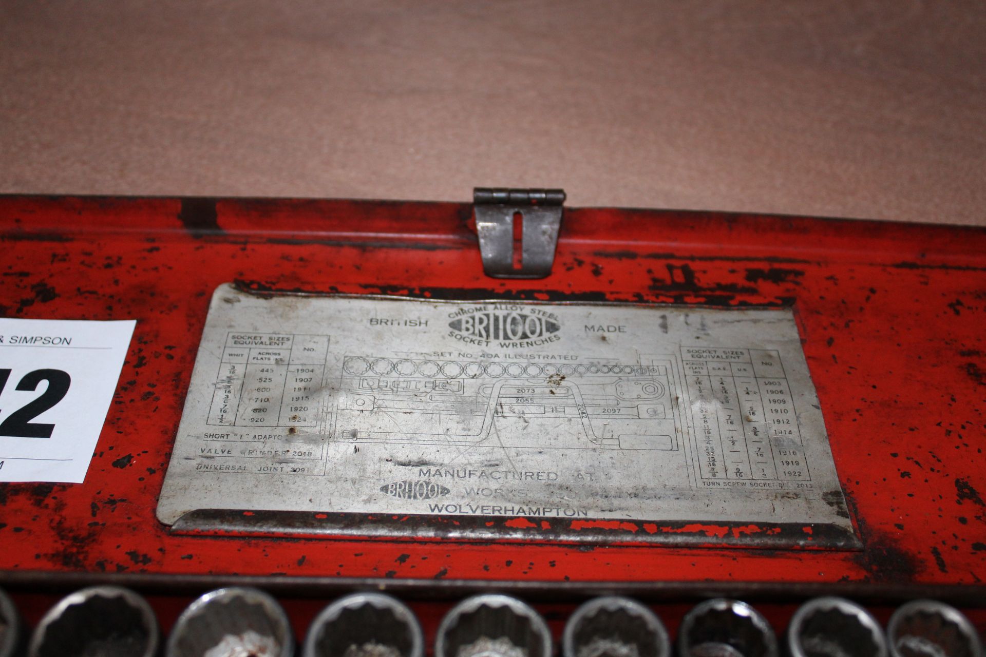 Britool hexagon drive socket set. - Image 2 of 2