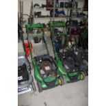 2x John Deere pedestrian commercial mowers. One no