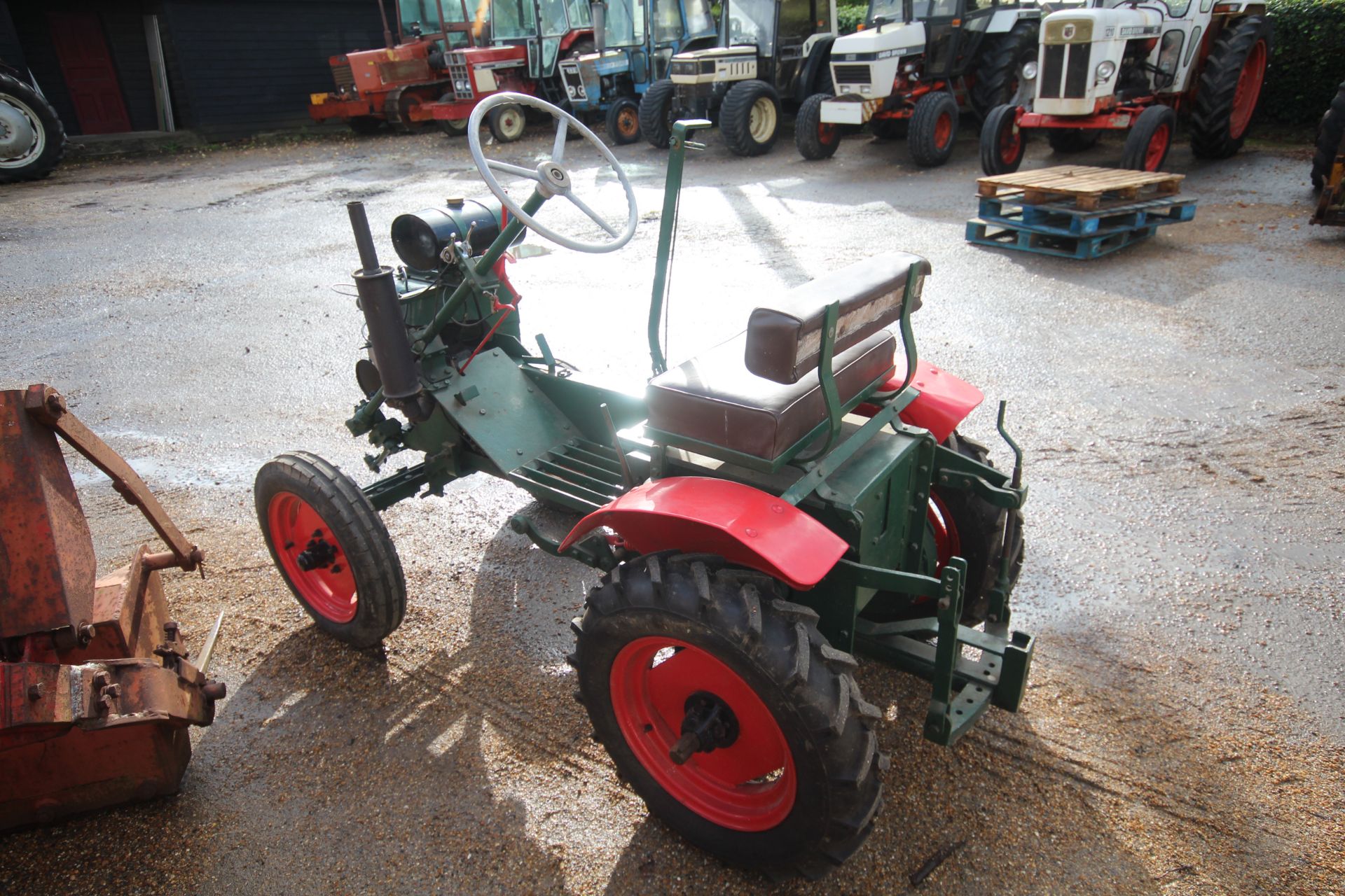 Trusty Steed 2WD horticultural tractor. 1952. Serial number NTS B240. With Norton 600cc petrol - Image 3 of 31