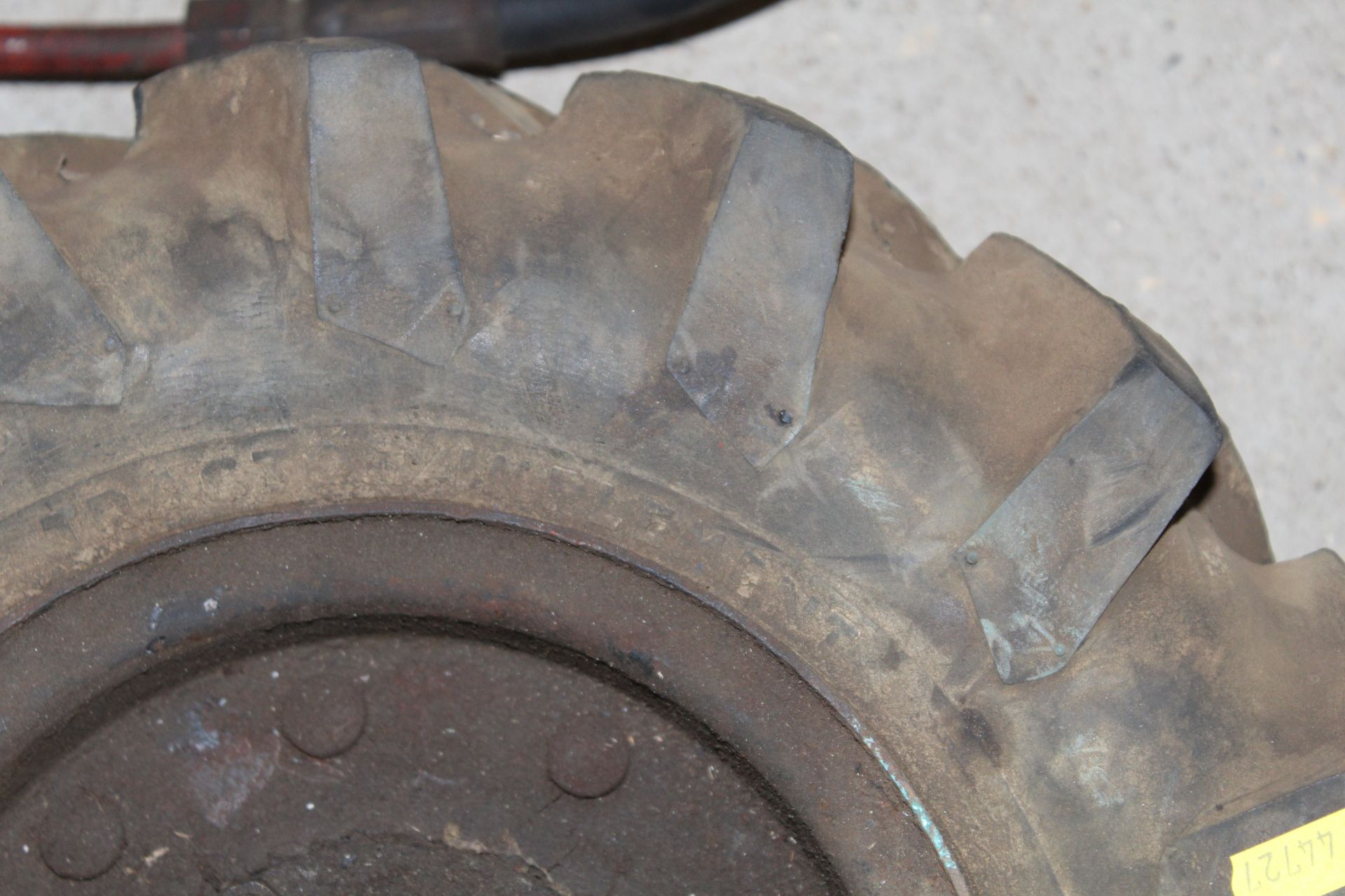 Pair of rotavator 4.50/8 wheels and tyres. (Merry Tiller wheels) - Image 2 of 2