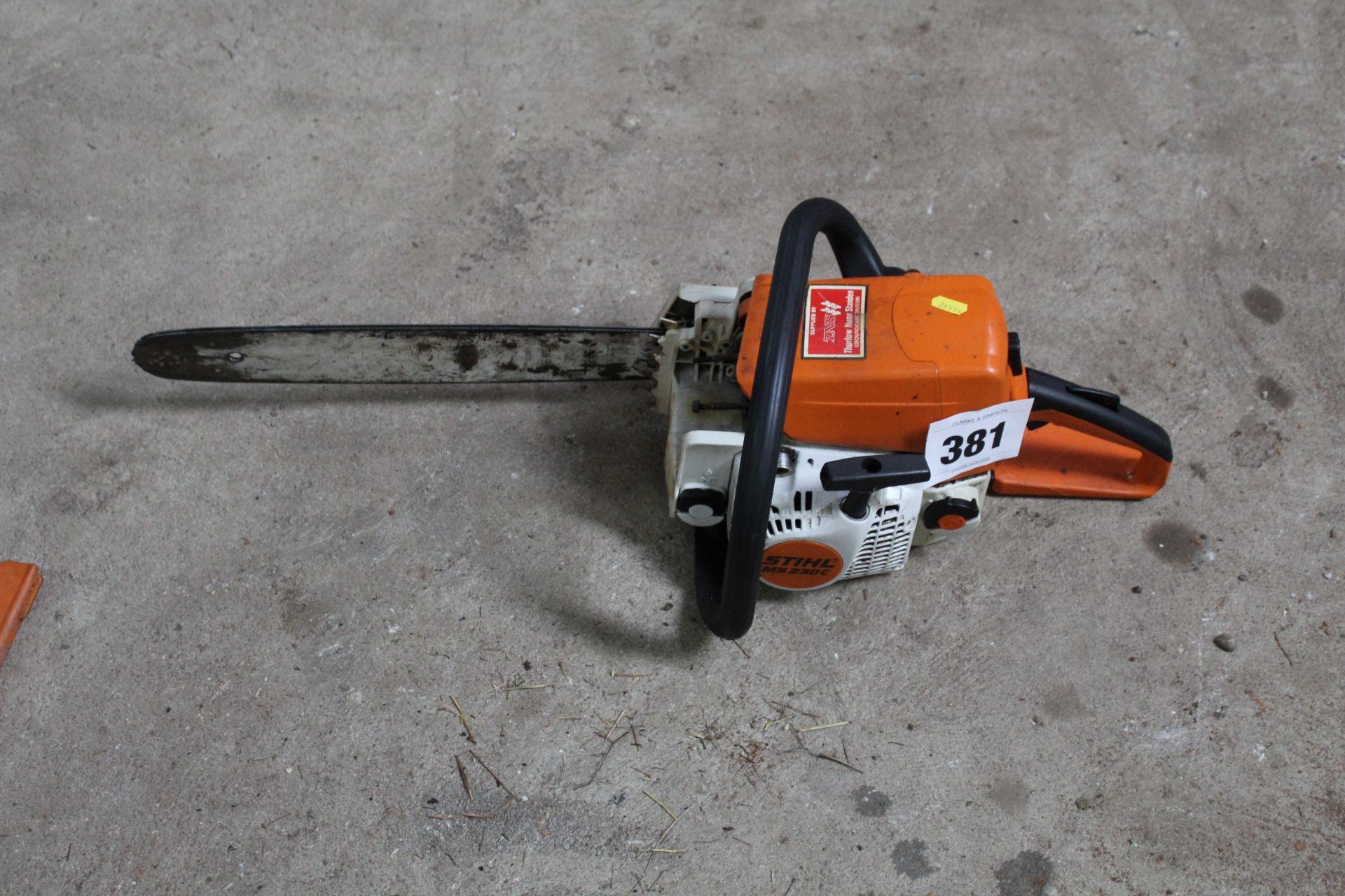 Stihl MS230C petrol chainsaw.