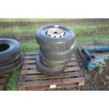 4x Ford Transit wheels and tyres.