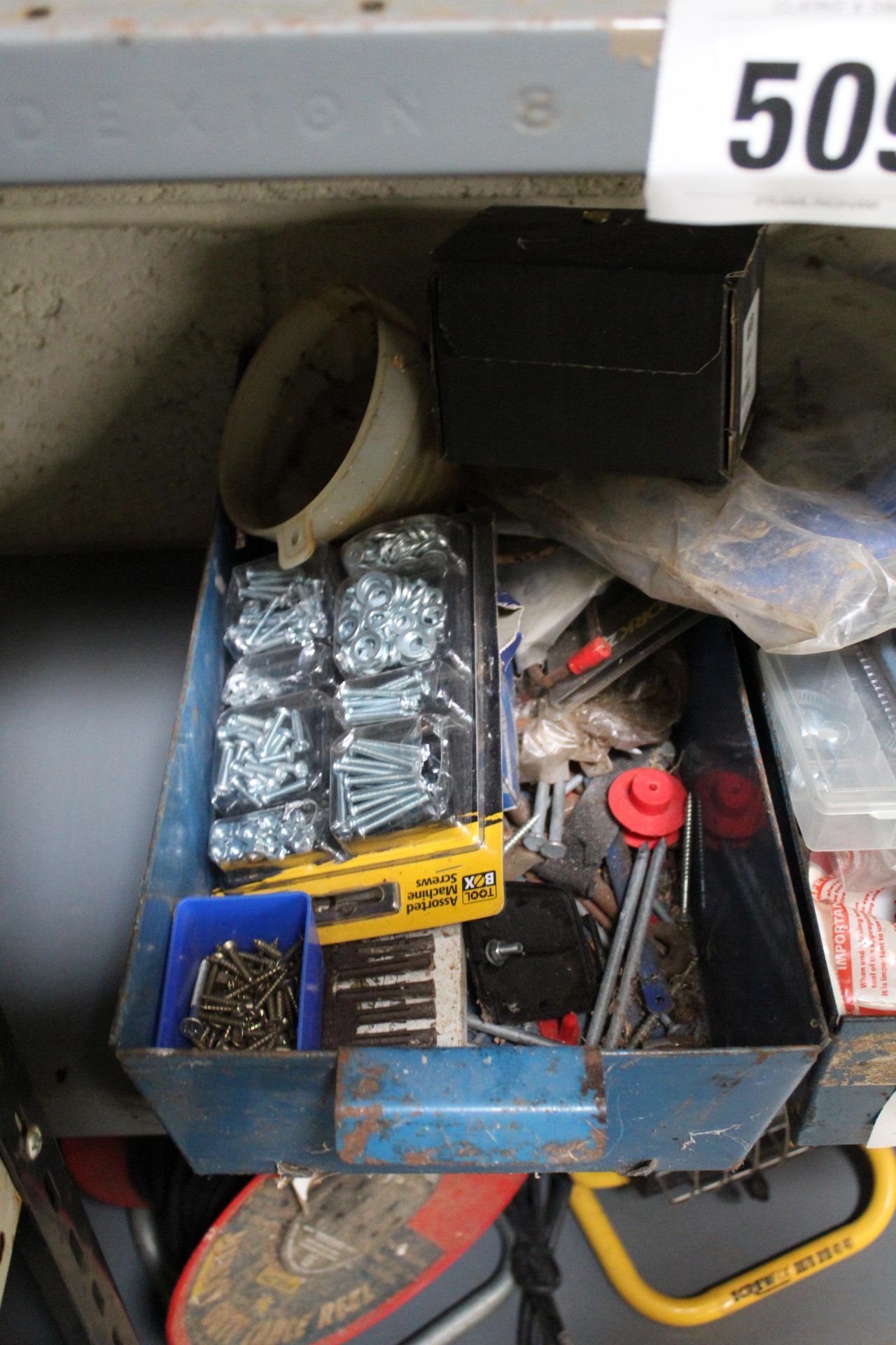 2x trays of various fasteners and sanding discs etc. - Image 3 of 3