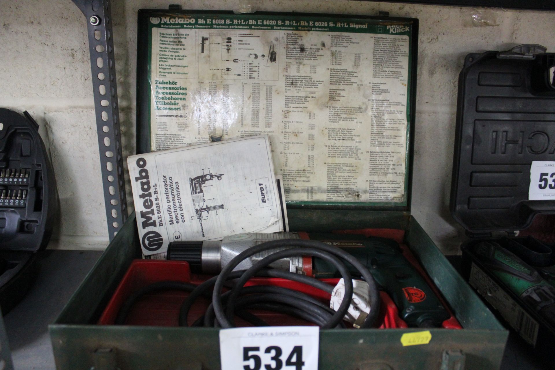 Metabo drill SDS.