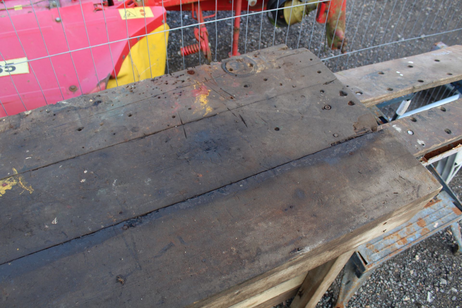 Wooden carpenter's bench. - Image 6 of 6