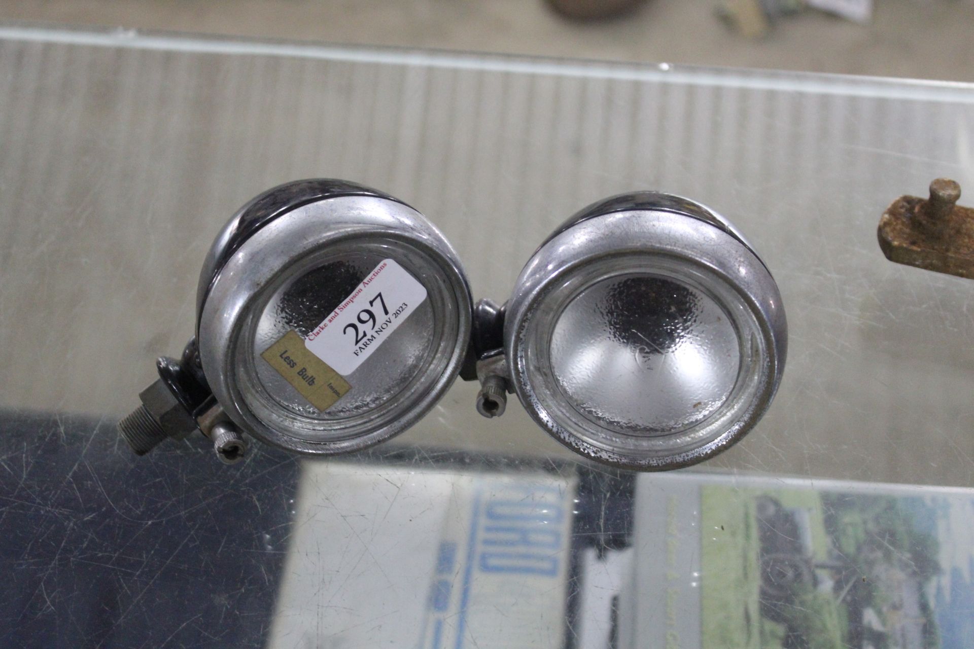 Pair of CAV side lamps bought to fit Field Marshal