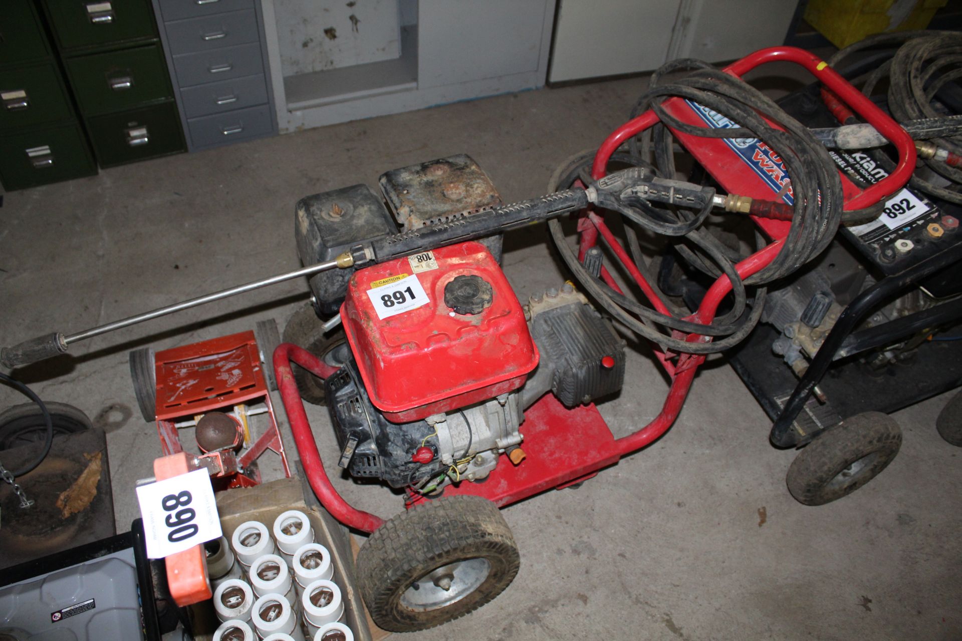 Petrol pressure washer. With 13HP engine.