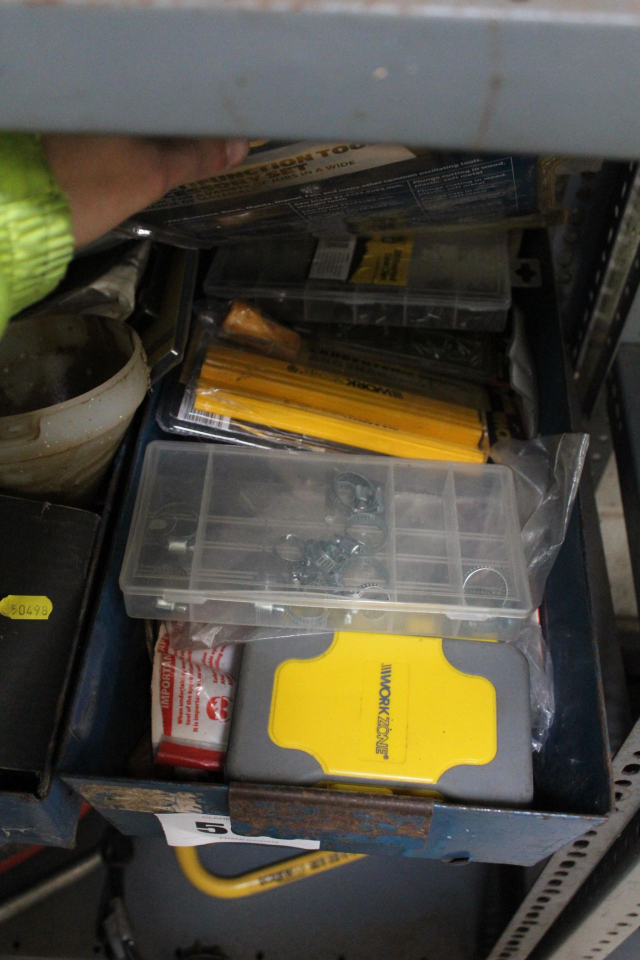 2x trays of various fasteners and sanding discs etc. - Image 2 of 3