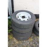 4x Ifor Williams wheels and tyres.
