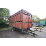 20ft single axle cattle trailer. Ex-lorry. V