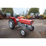 Massey Ferguson 135 2WD tractor. Registration KGV 593F. Date of first registration 01/02/1968.