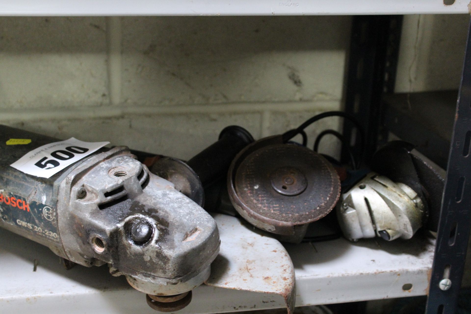Various angle grinders and vintage bench grinder. - Image 2 of 3