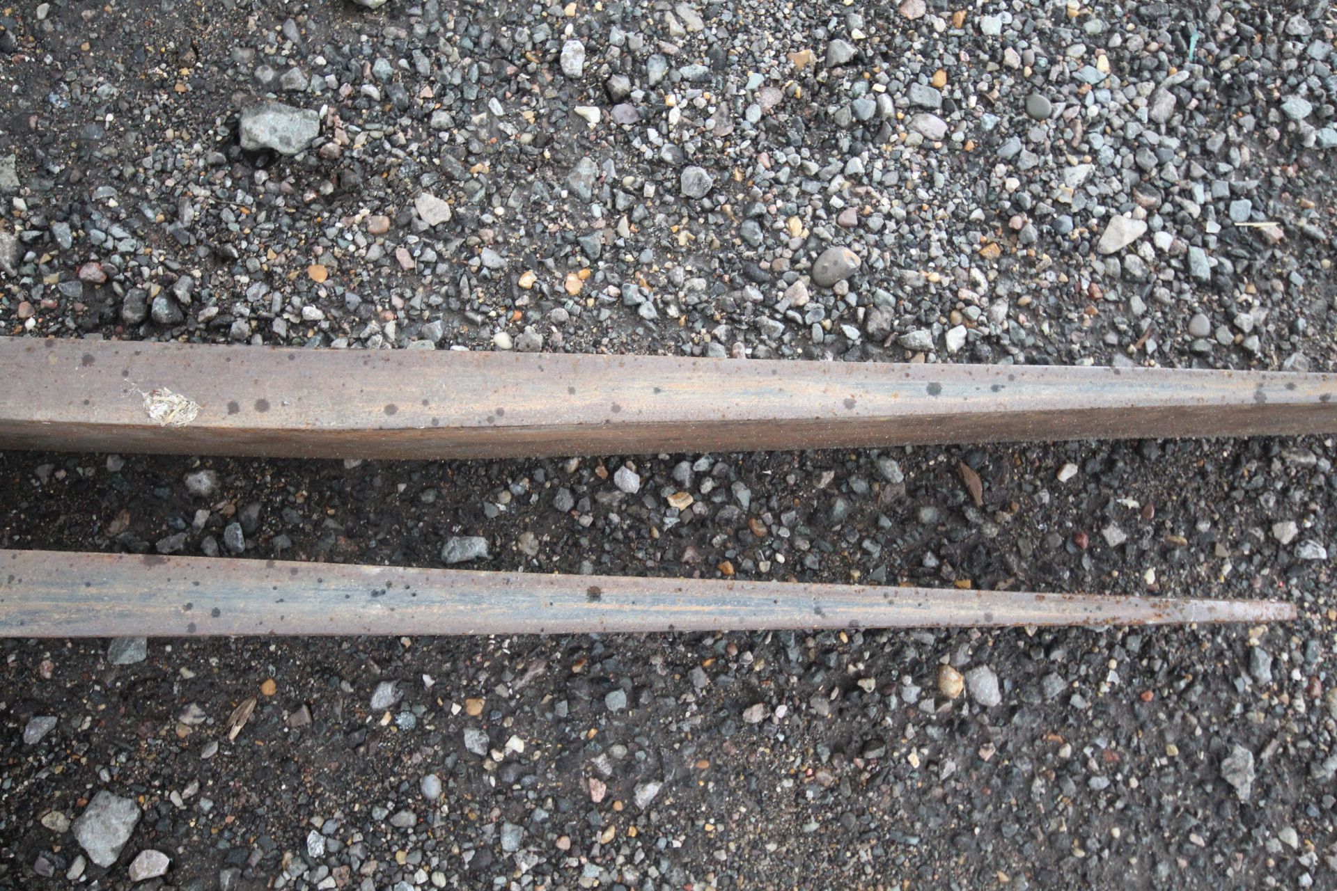 Pair of pallet tines. V - Image 6 of 7