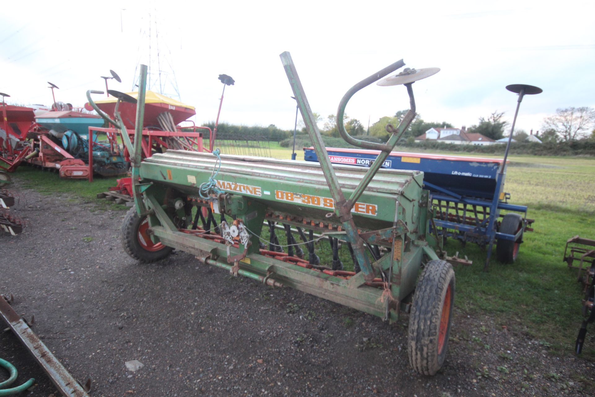 Amazone D8 Super 3m Suffolk Coulter drill.