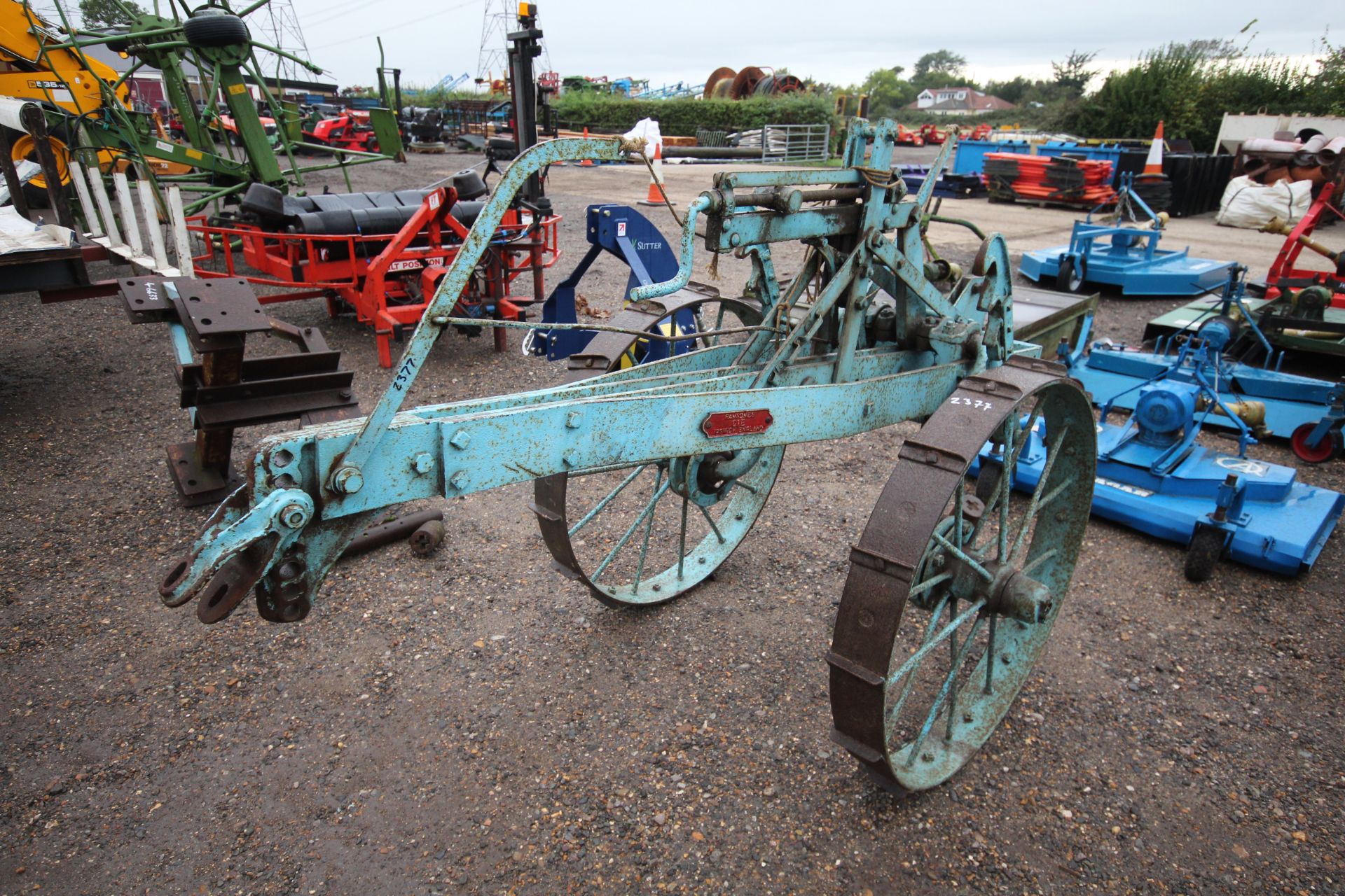 Ransomes C1E trailed mole drainer. Ex-Ted Teat collection.