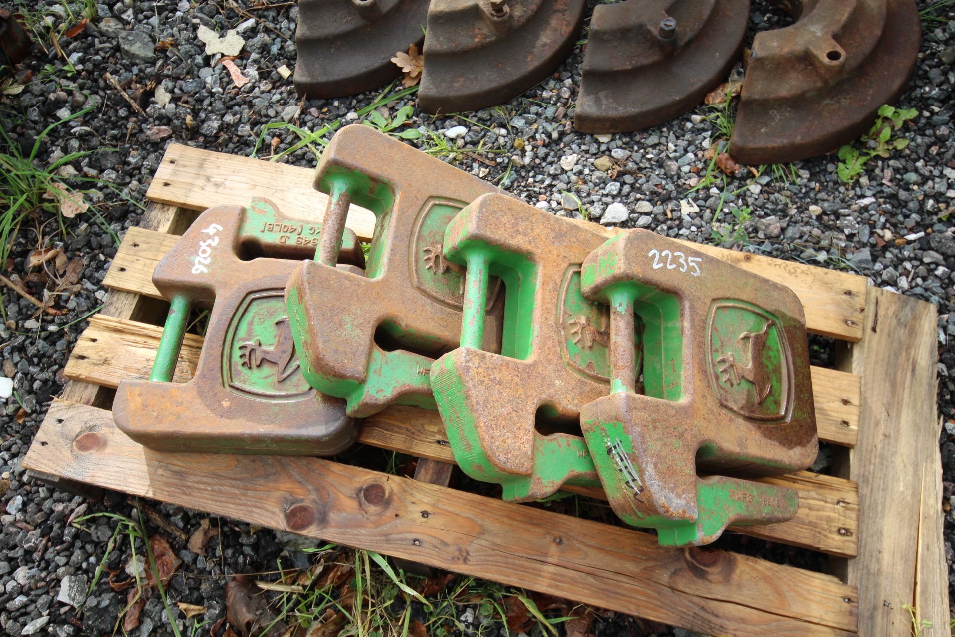 4x John Deere weights. For sale due to retirement. V