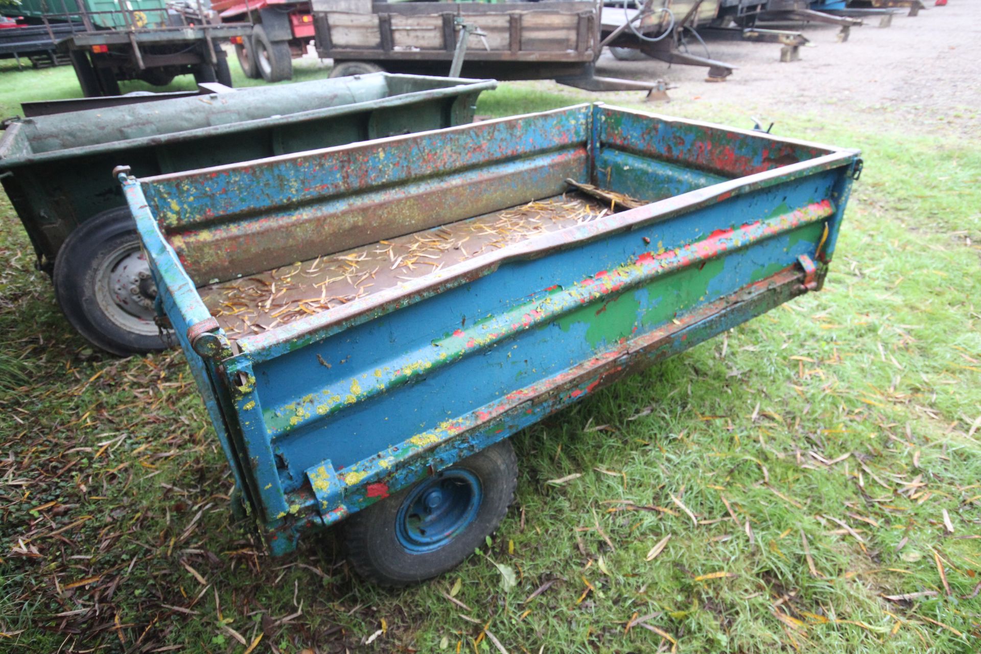 1T drop side tipping trailer. - Image 4 of 12