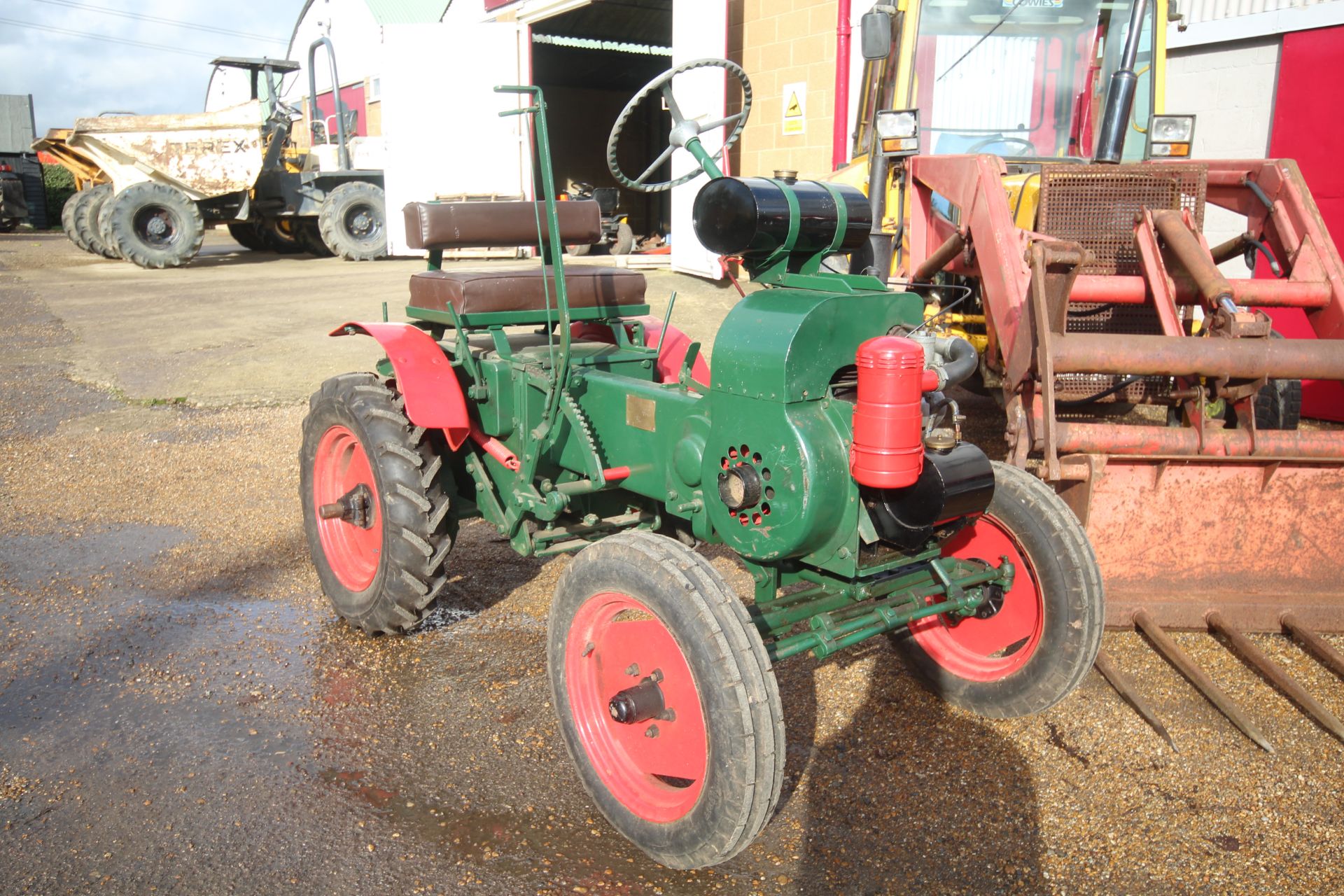 Trusty Steed 2WD horticultural tractor. 1952. Serial number NTS B240. With Norton 600cc petrol