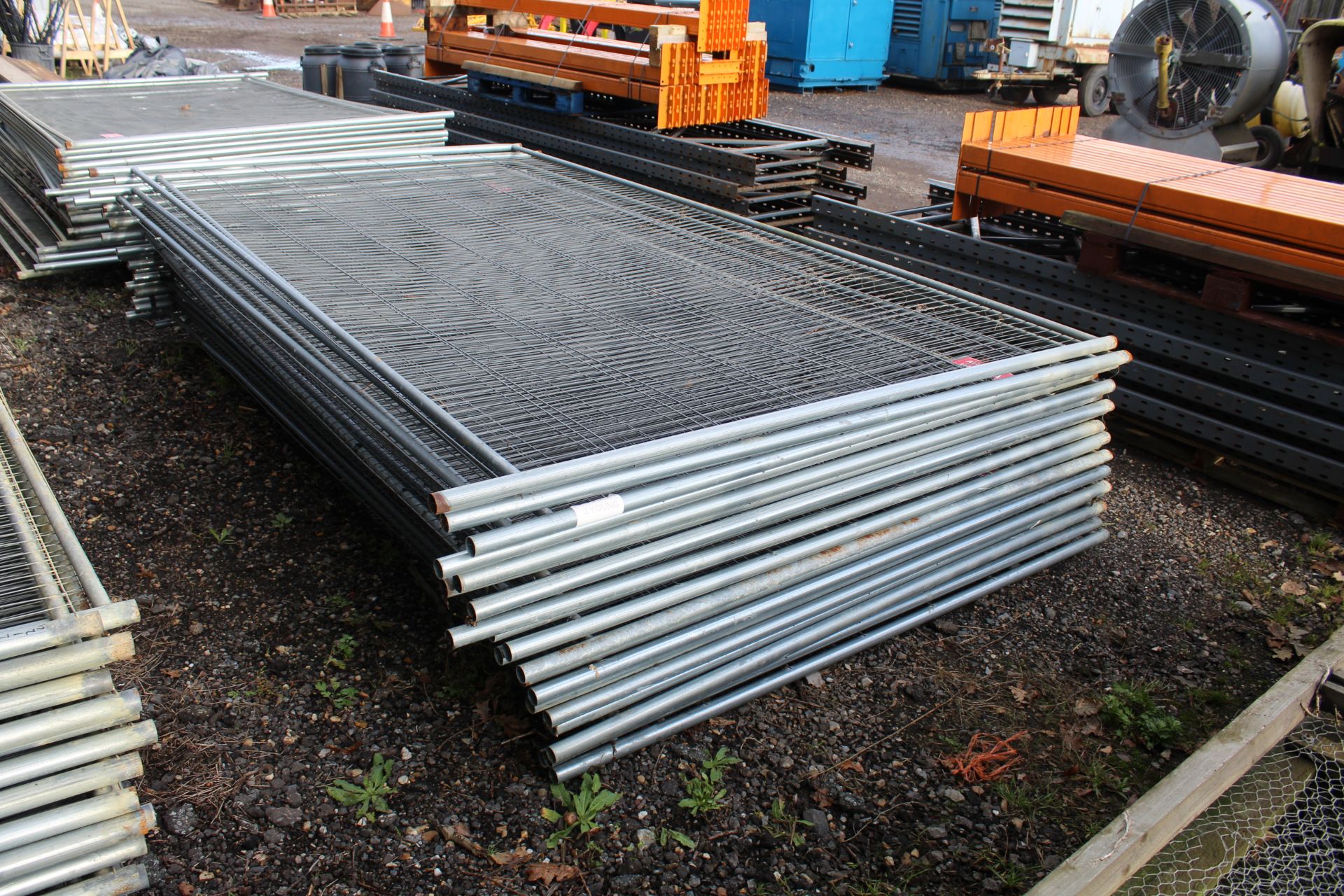 Large quantity of Heras fence panels. V - Image 2 of 4