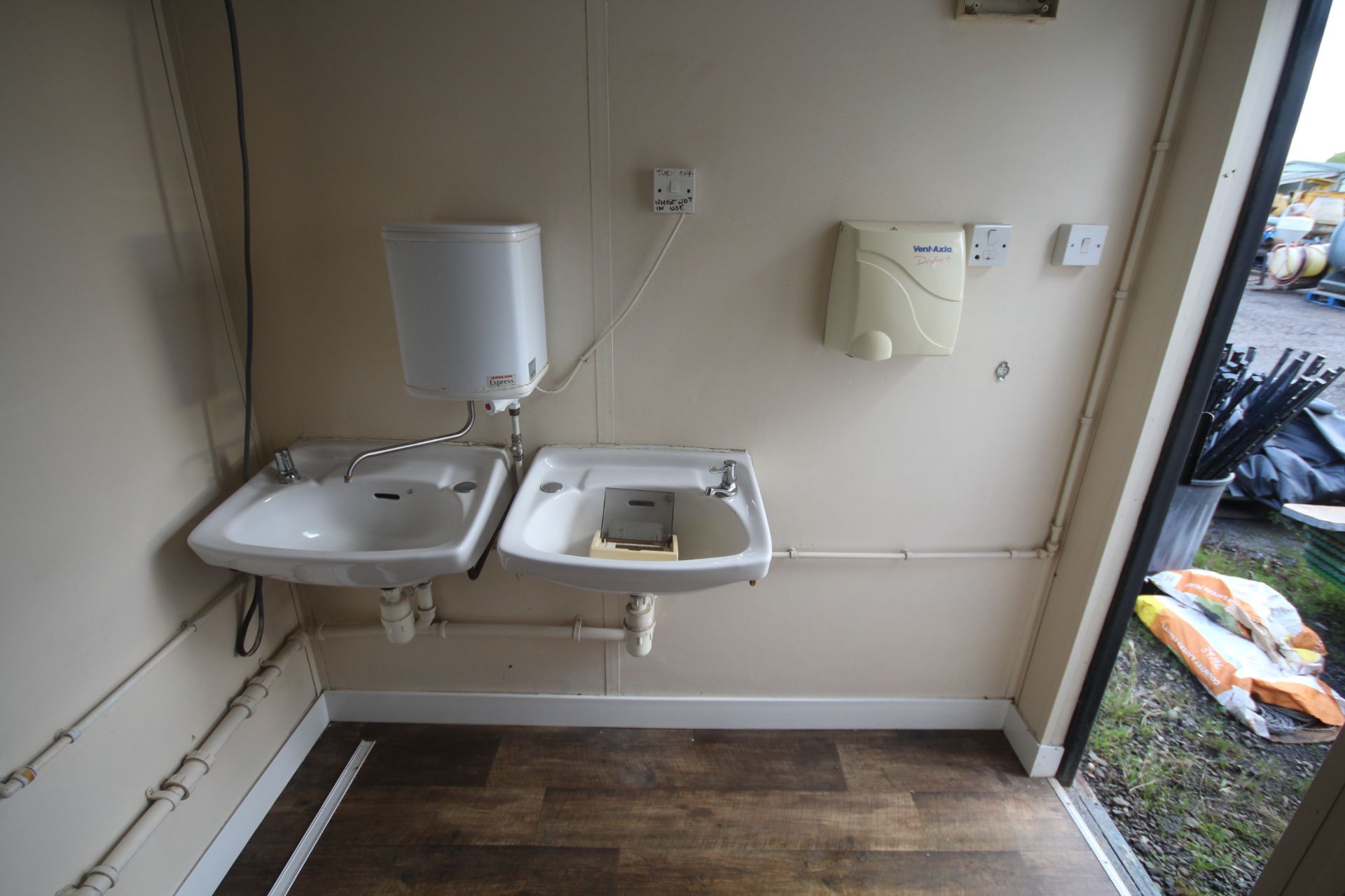 Fully fitted container toilet block. Single ladies and 2+1 gents. Recently removed. V - Image 15 of 17