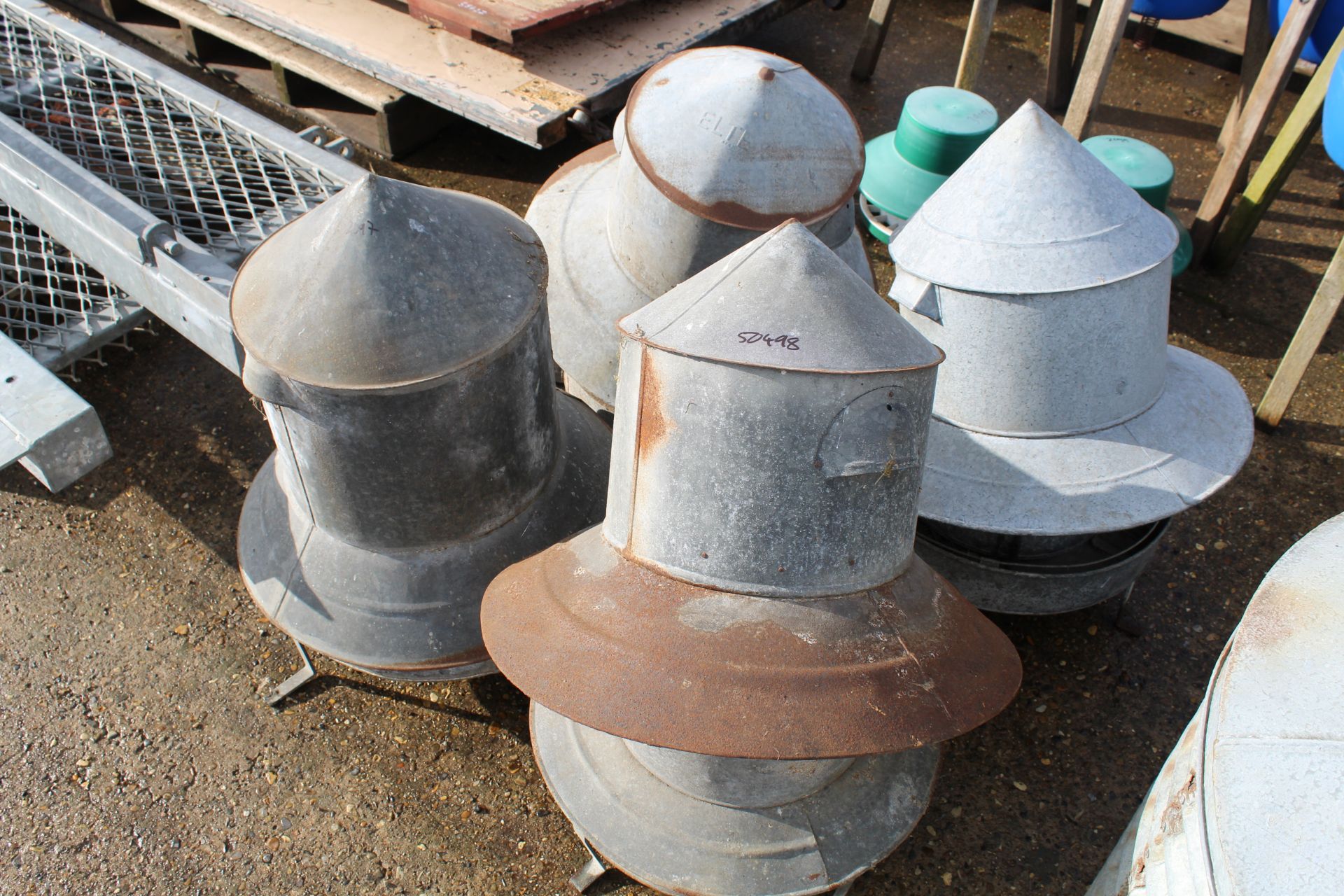 Various poultry feeders. - Image 2 of 4