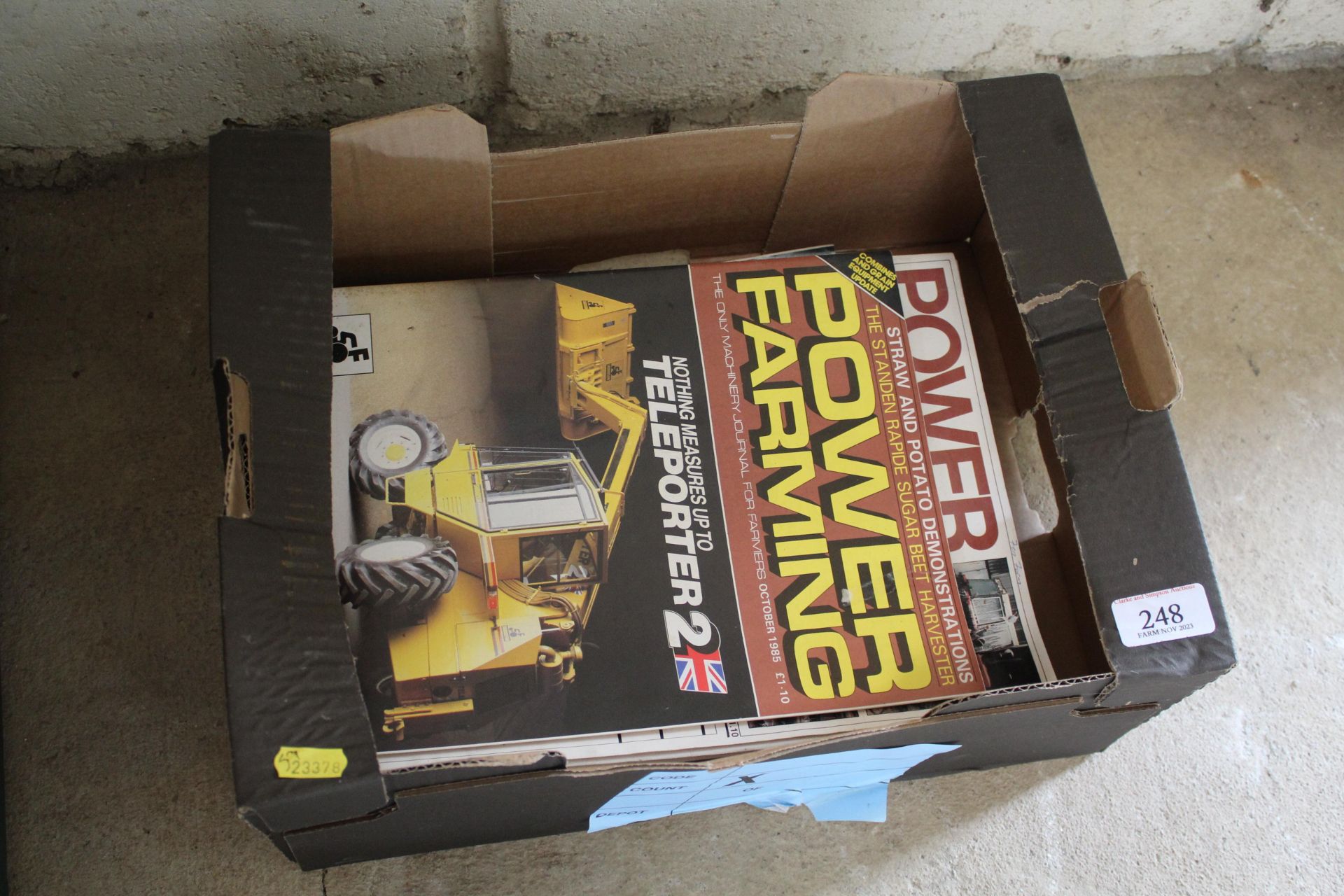 Box of 1980s Power Farming Magazines.