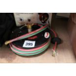 Retractable gas hose set.