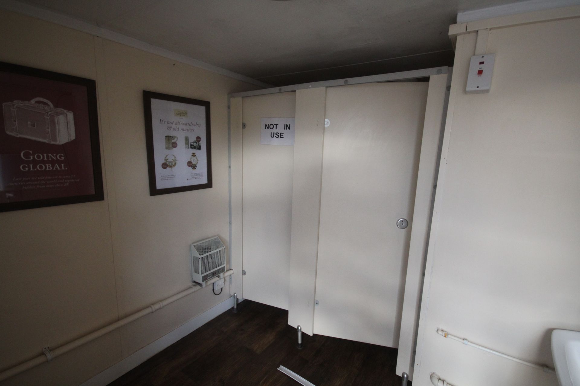 Fully fitted container toilet block. Single ladies and 2+1 gents. Recently removed. V - Image 14 of 17