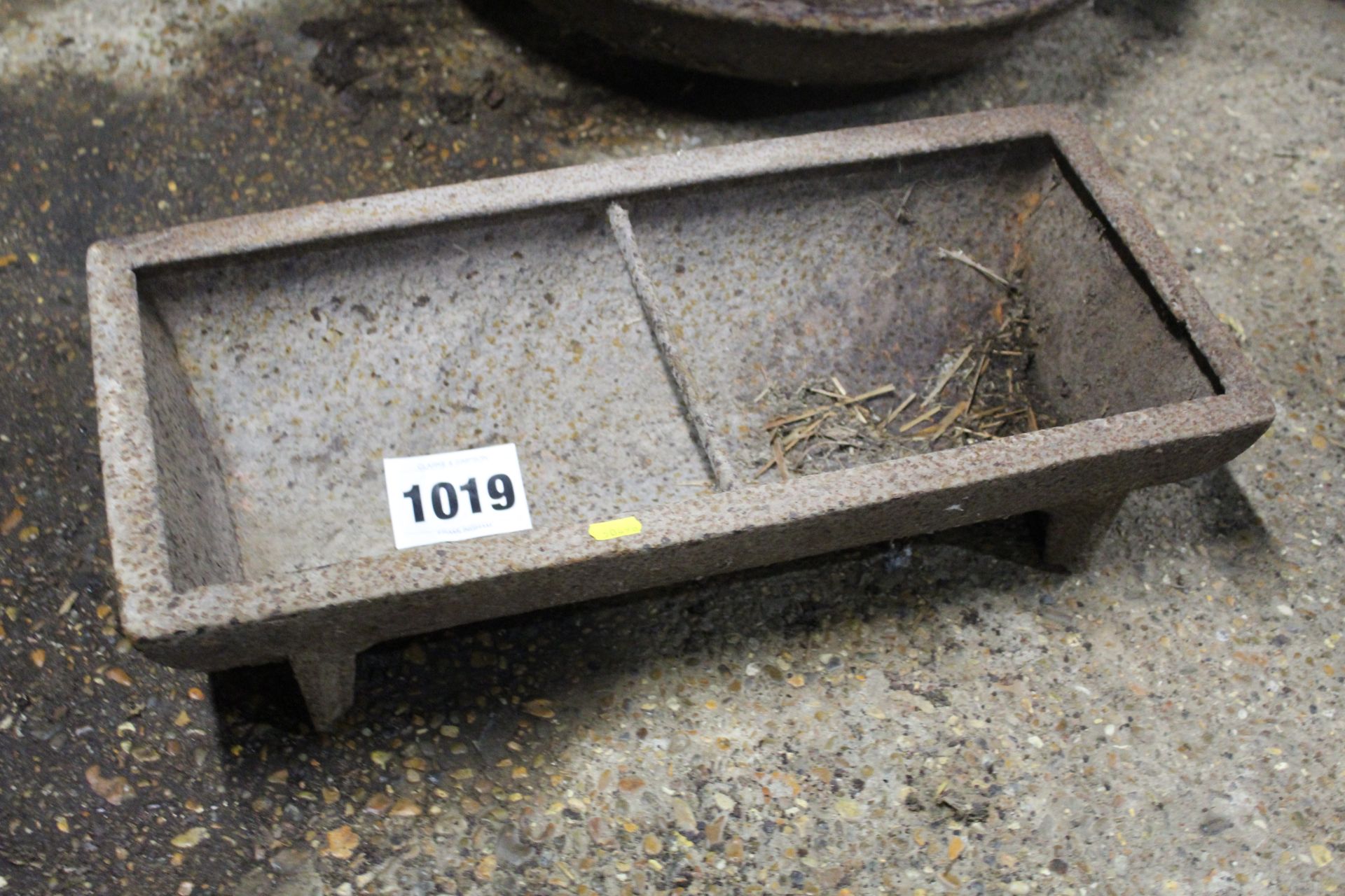 Small cast iron trough.